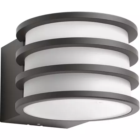 Wandlampe aussen Hue Aluminium Grau B 12 T 10 H 21 cm| LUMIMART