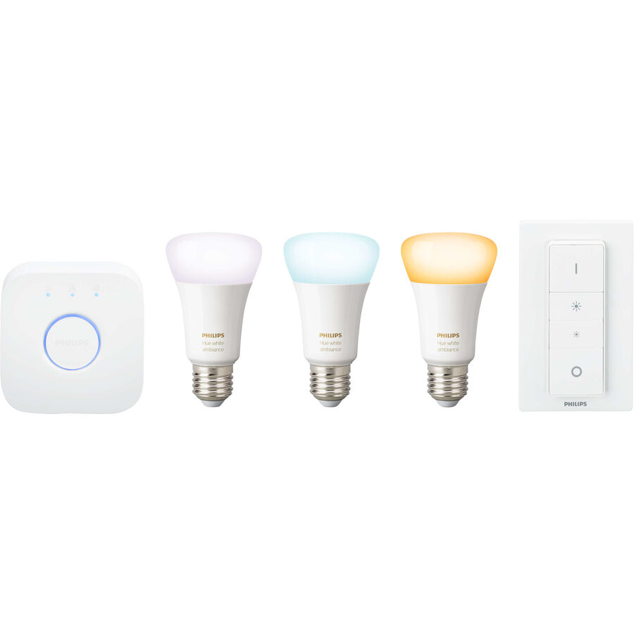 Image of Philips Hue Philips Hue White Amb. .E27 3er Starter Set 3x806lm Dimmschalter