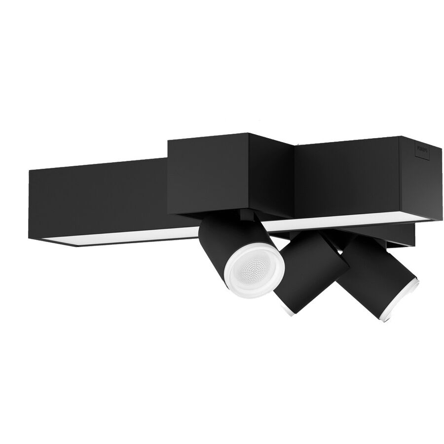 Image of Philips Hue Philips Hue Spot 3 flg. Centris Cross schwarz
