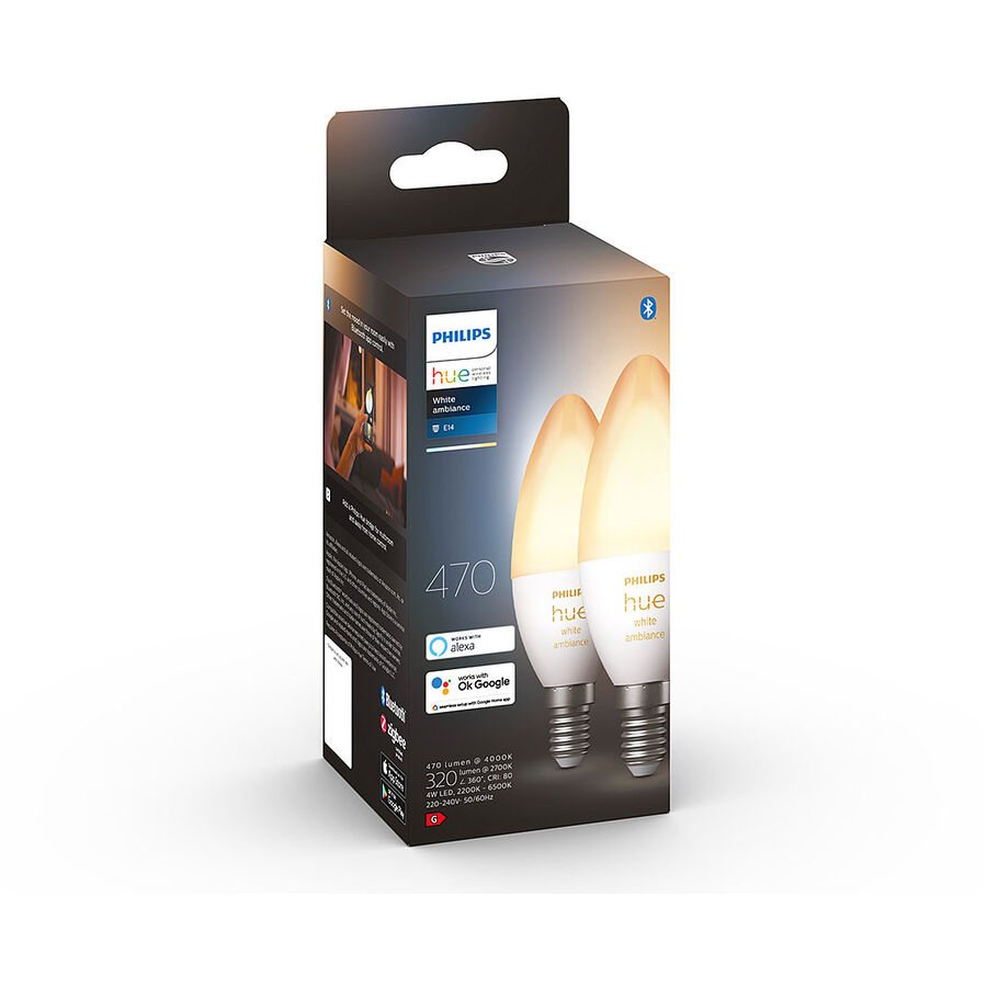 Image of Philips Hue Philips Hue White Amb Kerze E14 4W Duo