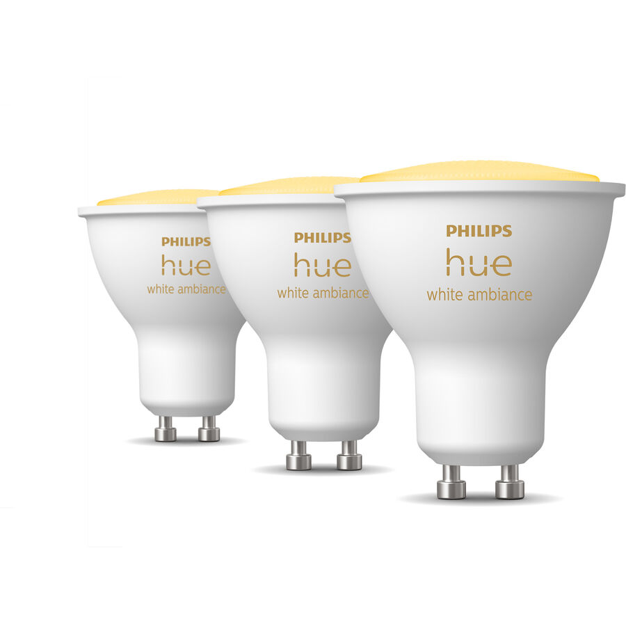 Image of Philips Hue Philips Hue white Ambiance 3x4.3W GU10