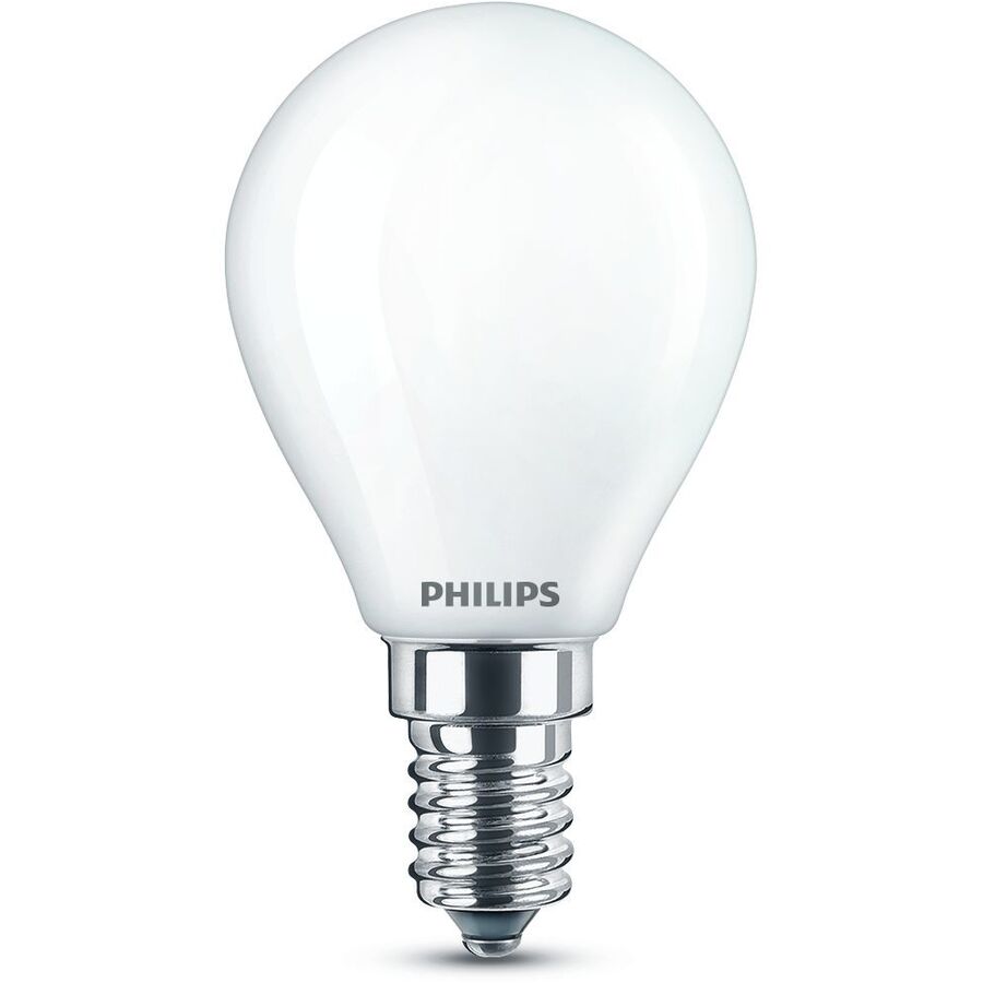 Lampadine Philips Bicchiere E14 P 4.5 cm 6.5 W - Colore: bianco - Materiale: Bicchiere - LED - Colore chiaro: Bianco extra caldo - Lampadine LED