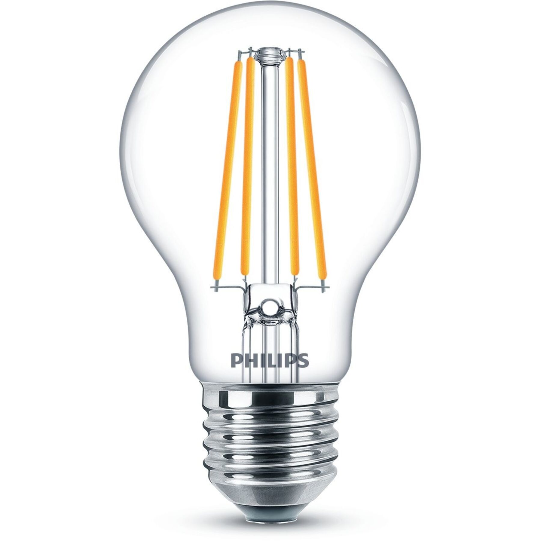 Lampadine Philips Vetro E27 8.5 W - Colore: trasparente - Materiale: Bicchiere - LED - Colore chiaro: Bianco extra caldo - Lampadine LED