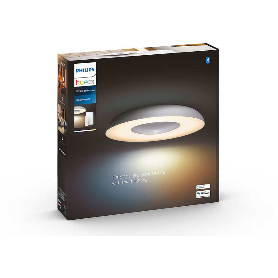 Philips Hue Philips Hue Deckenleuchte Still Aluminium 44 × 46 cm Philips Hue Philips Hue Deckenleuchte Still Aluminium 44 × 46 cm