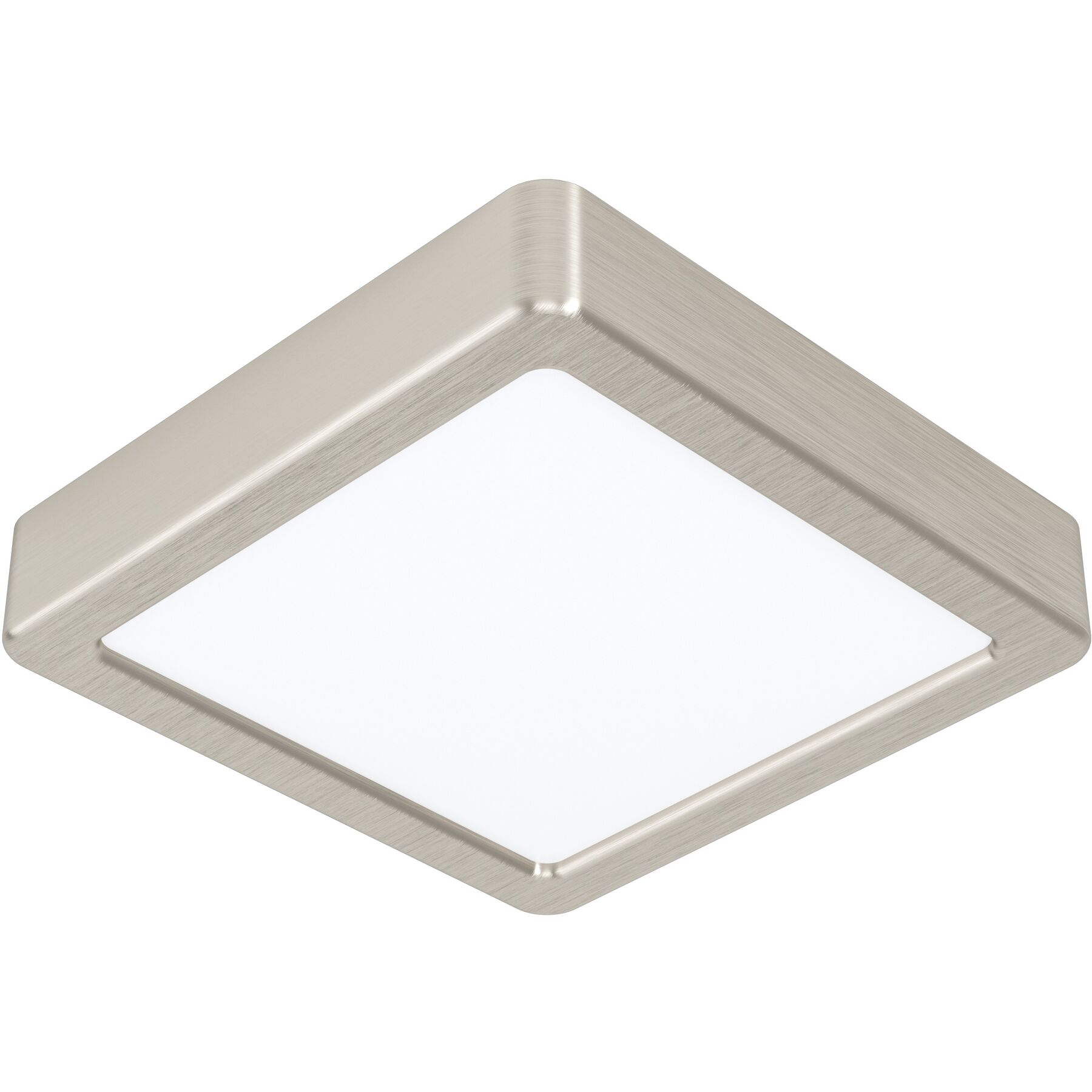 Eglo Deckenlampe Fueva 5 Nickel matt Kunststoff/Stahl 1350 lm B 16 cm - LED - Lichtfarbe: Helles Neutralweiss - LED Energiesparlampen