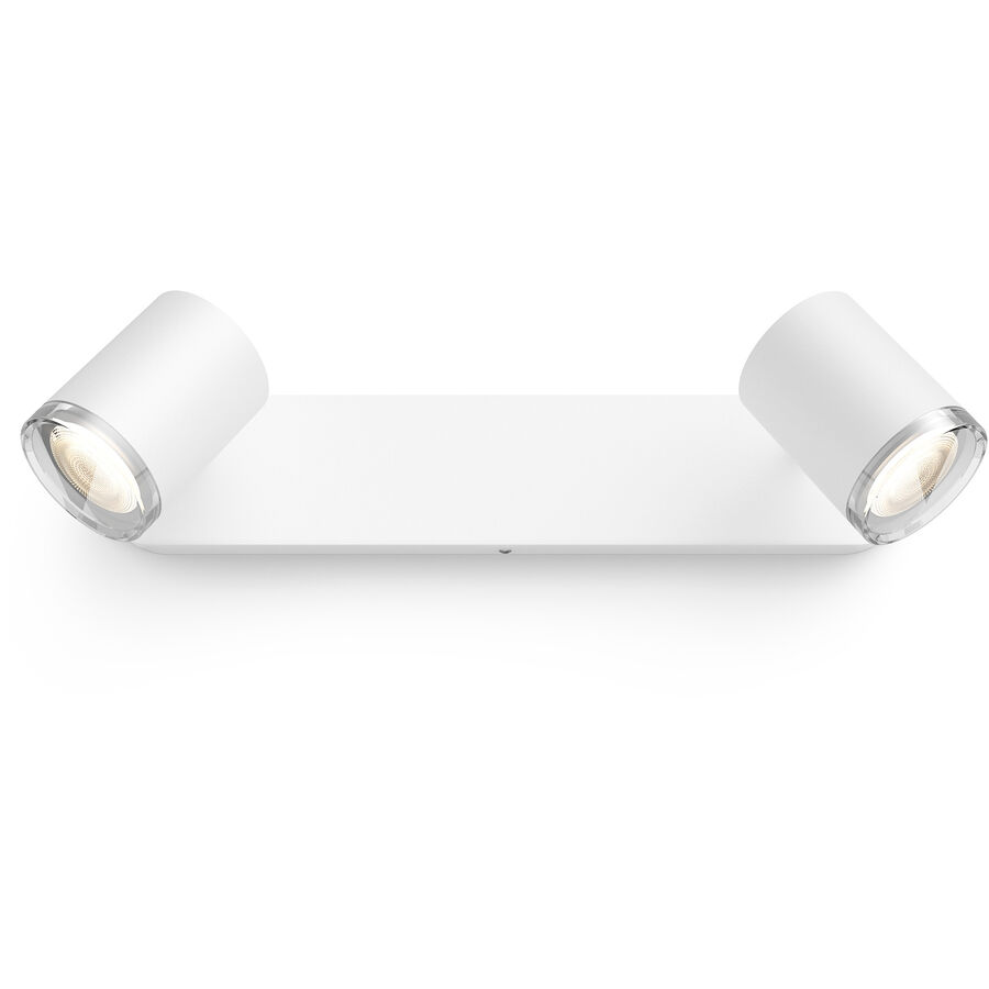 Philips Hue Philips Hue White Amb. Adore Spot 2 flg. blanc 2x350lm incl. interrupteur variateur