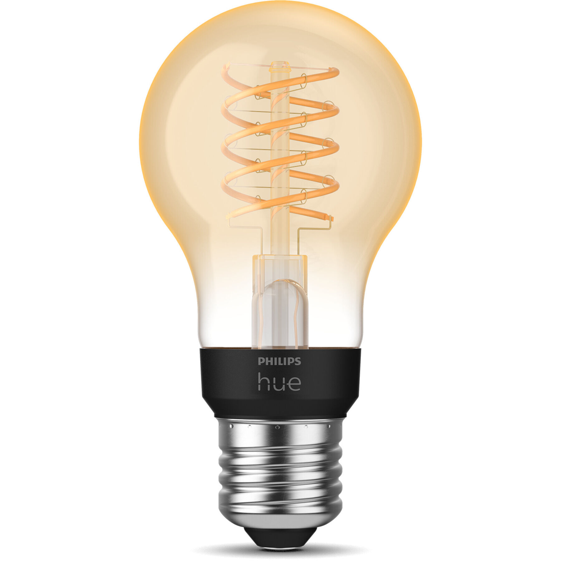 Lampadina Philips Hue in vetro da 7W con attacco E27 - Colore: Trasparente - Materiale: Bicchiere - LED - Colore chiaro: Bianco caldo - Lampadine LED