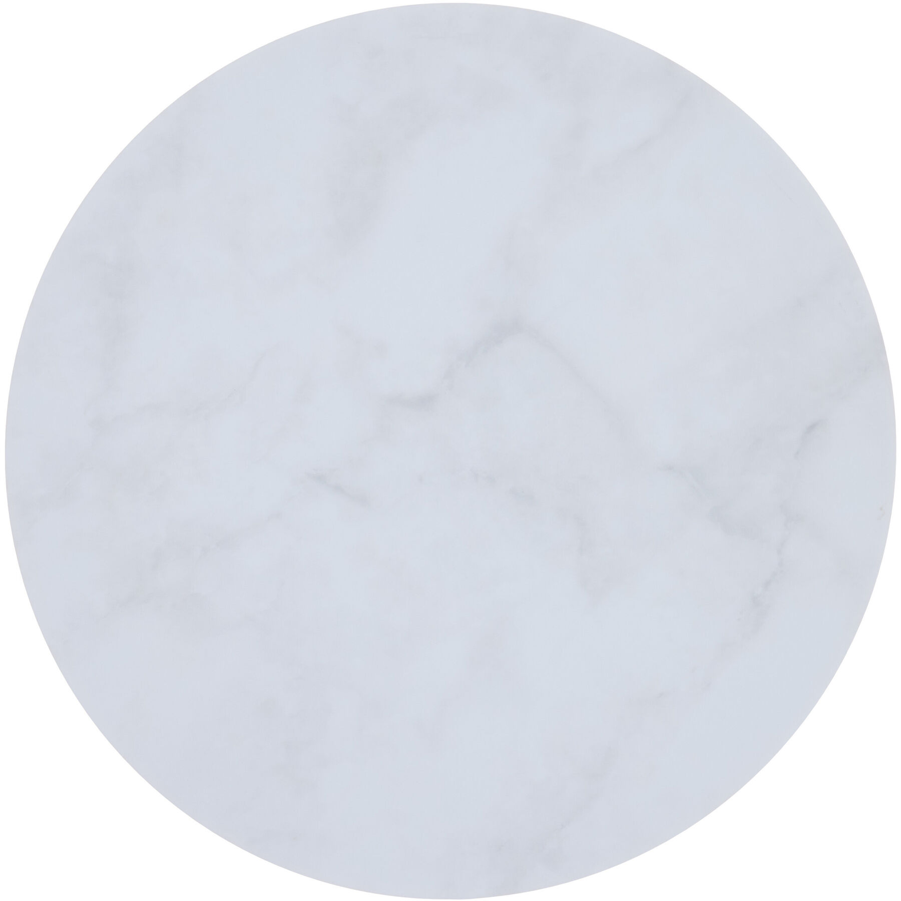 Abdeckung Echoes Metall Marmor weiss D: 57.5 cm