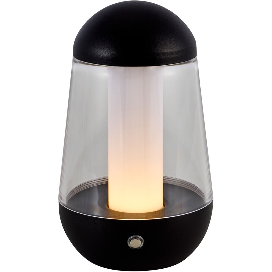Tischlampe Kim schwarz Aluminium H 17.5 cm 320 lm - LED - Lichtfarbe: Extra warmweiss - Helles Neutralweiss - LED Energiesparlampen